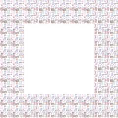 Watercolor  frame with flowers. Decorative wreath with hand-drawn flowers is ideal for making birthday cards and invitations