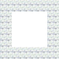 Watercolor  frame with flowers. Decorative wreath with hand-drawn flowers is ideal for making birthday cards and invitations