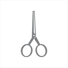 icon vector barbershop scissor template design trendy