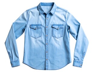 Light blue denim shirt, button-up style