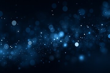 Obraz premium Abstract bokeh background with glowing light particles and soft blur effect, in elegant panoramic composition.