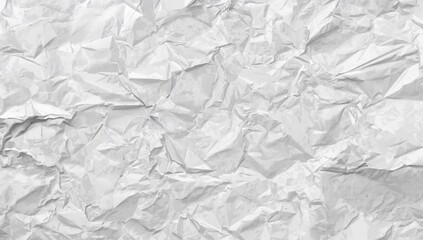 Obraz premium Blank white textured paper with wrinkles and creases, horizontal vector background