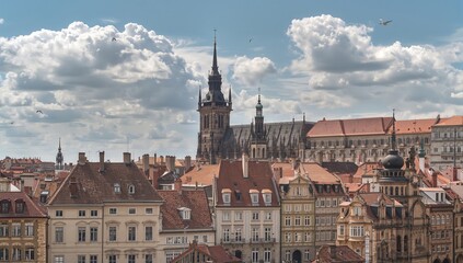 Obraz premium Grand Gothic Church in the Historic Center