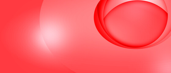 red abstract fractal background with overlapping arcs forming a tunnel