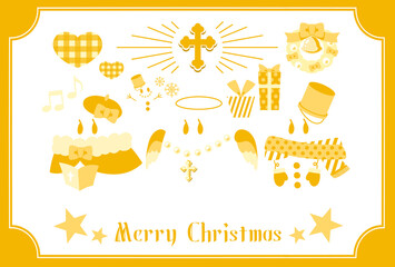 オバケのホーリーナイトポストカード　ゴールド