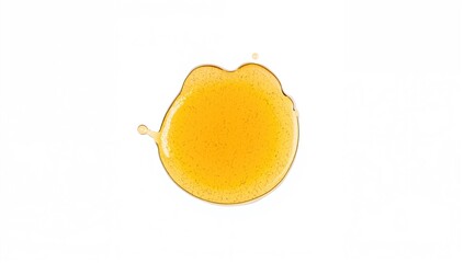 Honey on a plain white surface, viewed from above