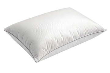 Clean white rectangular pillow mockup isolated on a transparent PNG background. Perfect for home decor design, bedding branding, interior visualization, or textile product presentation.