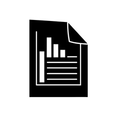 Professional report icon emphasizing data analysis, perfect for business presentations and financial summaries