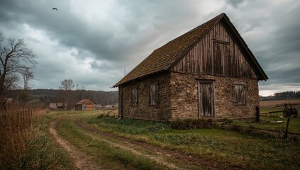 Old-fashioned rural home