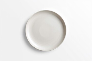 Round dish on a plain white surface
