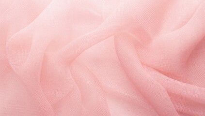 Obraz premium Delicate Blush Tulle Material Backdrop Ideal for Text Overlay