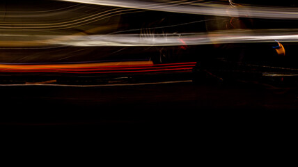 Moving Lights Long Exposure Abstract Photography Design