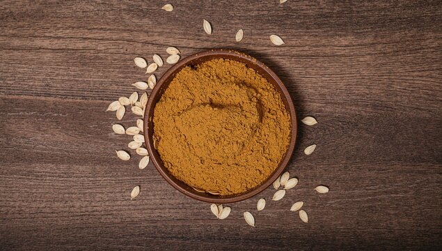 Natural face pack with oats, clay, rose water, and lemon juice on a wooden table, ideal for oily skin cleansing in spa treatments