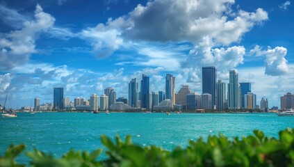 Fototapeta premium Cityscape View from the Waterfront