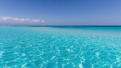 Obraz premium Azure seafoam waves texture, ocean backdrop with coastal vibes