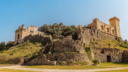 Fototapeta premium Remains of the Ancient Cembalo Stronghold