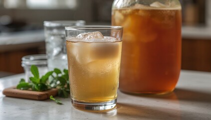 Fermenting Tea Beverage with SCOBY