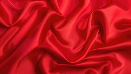 Obraz premium Background texture featuring a waving red fabric
