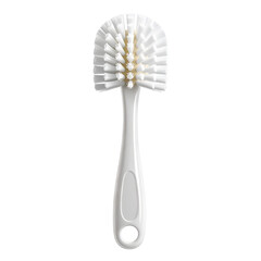 White Cleaning Brush with Soft Bristles for Home and Kitchen Use, Ergonomic Design, Durable Material