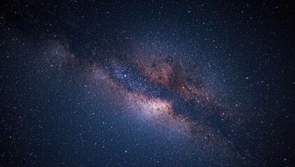Tiny Portion of the Starry Milky Way at Night