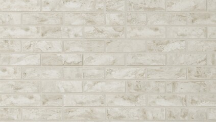 High-resolution photograph of a white and cream tiled wall with seamless brick texture for interior background