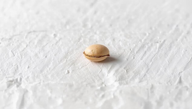 Soybean Seed Prior to Splitting. Shallow Depth of Field.