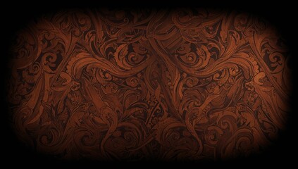 Close Mahogany Wood Pattern Featuring