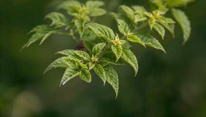 Obraz premium Close-up Shot of Barberry Foliage