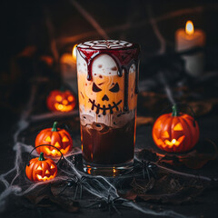 Thai Tea Halloween Theme