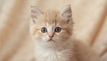 Obraz premium Cream-colored oriental kitten