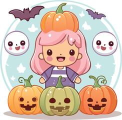 Kawaii Halloween Characters
Cute pastel Halloween characters, minimalist vector design