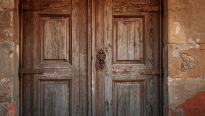 Antique rustic doorways