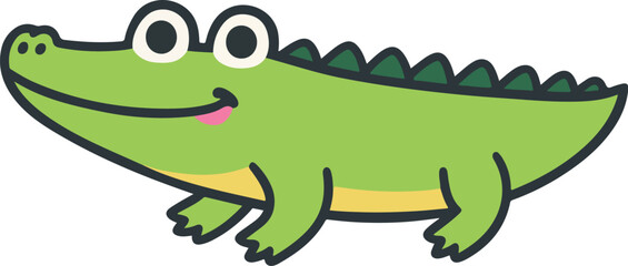 Crocodile cartoon vecor