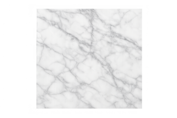 White marble veining pattern square shape transparent background abstract texture for elegant surface design