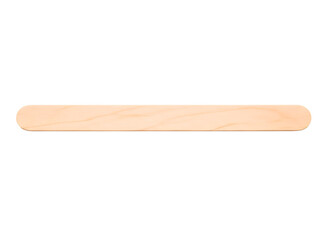 Obraz premium Single wooden popsicle stick isolated on transparent background