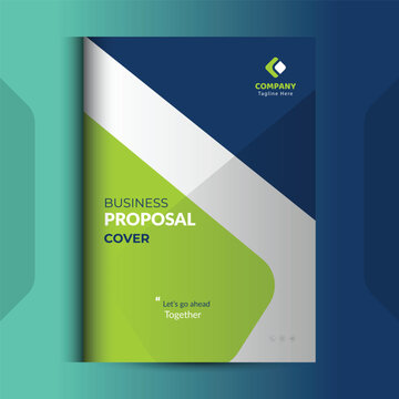 Proposal cover Design Template concepts are adept for corporate Business	