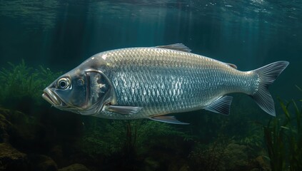 Fish of the silver carp variety