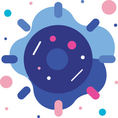Abstract Donut or Virus Icon