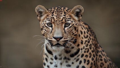 Obraz premium Close-up of a Panthera pardus saxicolor, the Persian Leopard