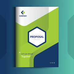 Proposal cover Design Template concepts are adept for corporate Business	