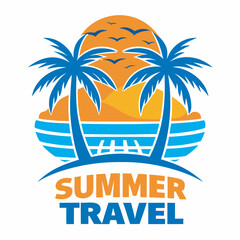 Tropical Sunset Beach Scene