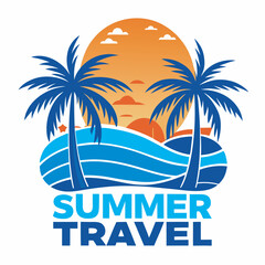 Tropical Sunset Beach Scene