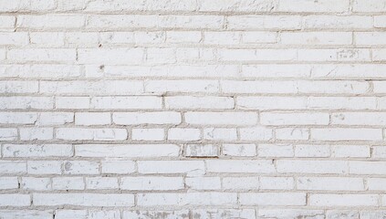 Fototapeta premium Vintage white brick wall surface for backdrop