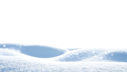 Obraz premium Snowy landscape with gently rolling hills covered in white snow against a stark black background above
