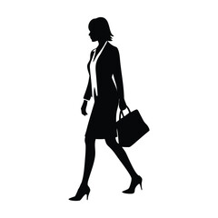 Silhouette of woman and girl with shopping bags vector illustration