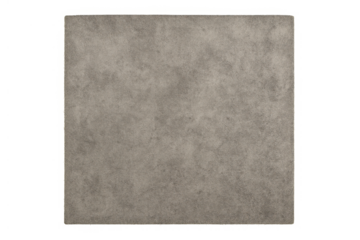 Square grungy paper texture on transparent background, vintage old parchment with aged cardboard effect