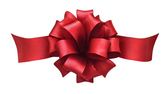 red ribbon bow ornament