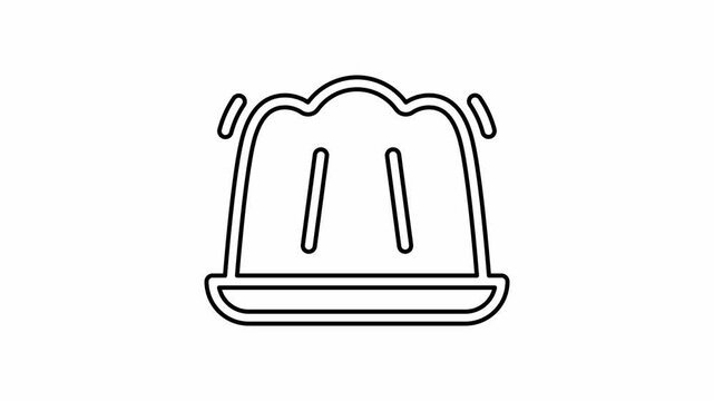 The pudding icon is displayed on a white background.
