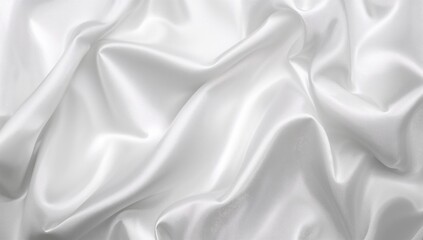 Naklejka premium Background Made of White Satin Material