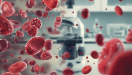 Naklejka premium Human red blood cells associated with love